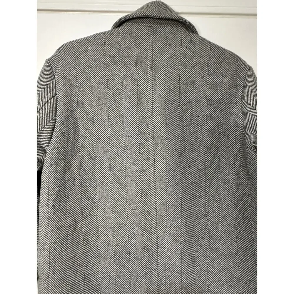 Line and Dot Paola Coat Heather Grey Wool Blend Size Small NWT Button Closure